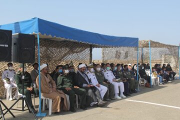 Recibimiento de la flotilla naval iraní en Konarak