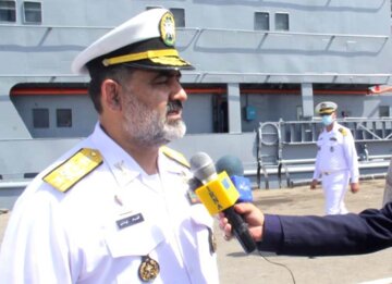 Recibimiento de la flotilla naval iraní en Konarak