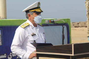 Recibimiento de la flotilla naval iraní en Konarak