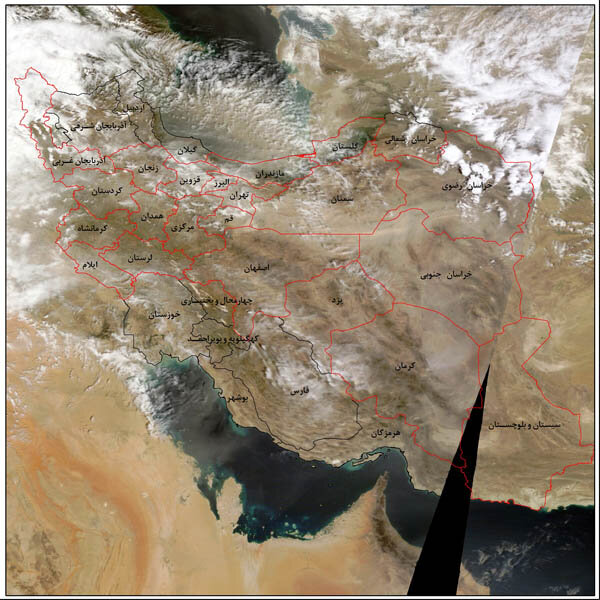 بخش‌های وسیعی از کشور تحت تاثیر گرد وغبار قرار گرفته‌اند