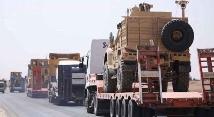 ورود ۱۰۰ کامیون حامل تجهیزات نظامی آمریکا به سوریه