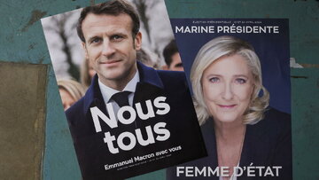 تازه‌ترین نظرسنجی در مورد انتخابات فرانسه؛ مکرون پیشتاز است