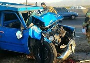 تصادف وانت‌ها در جاده شاهرود- طرود صحنه مرگ ۲ راننده شد