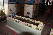 مدفن شهید صدوقی سومین شهید محراب در یزد گلباران شد