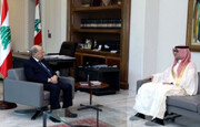 سفیر عربستان پس از بازگشت دوباره به بیروت با رئیس جمهوری لبنان دیدار کرد