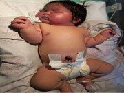 نوزاد ۶ کیلو و ۵۰۰ گرمی به روش زایمان طبیعی در مشهد متولد شد