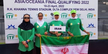 پایان رقابت های مقدماتی جهانی تیم ملی تنیس دختران با کسب جایگاه یازدهم