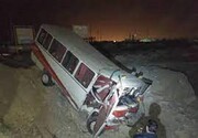 جراحت ۲۹ نفر بر اثر واژگونی سه خودرو در همدان