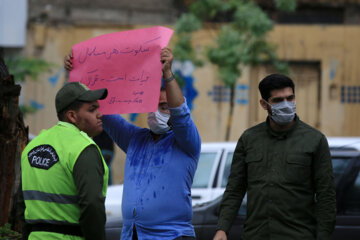 تجمع دانشجویان مشهدی در محکومیت اهانت به قرآن درسوئد‎‎