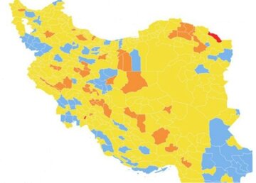 گسترش رنگ نارنجی کرونایی در خراسان شمالی