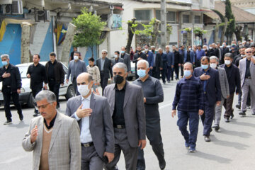 عزاداری خیابانی مردم آستارا در سالروز شهادت مولای متقیان‎‎