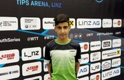 صعود نماینده ایران به مرحله حذفی تنیس روی میز اتریش