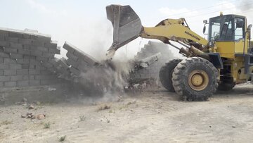 ۲۹ فقره ساخت وساز غیرمجاز در زمین‌های کشاورزی شهرستان ری تخریب شد