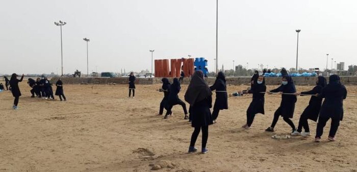 معلمان و دانش آموزان بندر دیلم روز خلیج فارس را گرامی داشتند