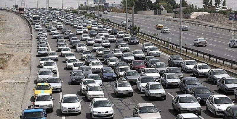 ترافیک سنگین در آزادراه تهران - کرج - قزوین 
