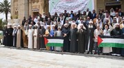 تجمع‌ کنندگان شیعه و سنی در بغداد: علائم زوال اسراییل پدیدار شده است