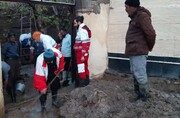 سیل و آبگرفتگی در شهرستان نیر/ امدادگران هلال احمر به خانوارهای سیل‌زده امدادرسانی کردند