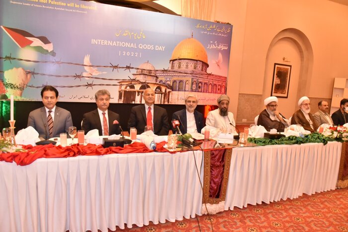 پاکستانی حکام اور شخصیات نے صہیونی ریاست کی مذمت کرتے ہوئے عالمی یوم القدس کو منایا