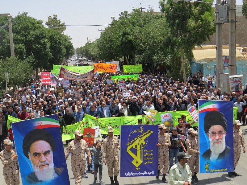 راهپیمایی روز جهانی قدس در ۱۴ نقطه شهرستان ابرکوه برگزار می‌شود