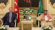اردوغان با پادشاه عربستان سعودی در جده دیدار کرد