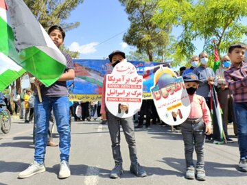 حضور پرشور مردم بیرجند در راهپیمایی روز قدس