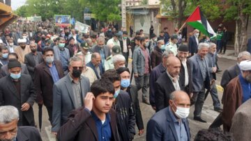 راهپیمایی روز قدس در شهرستان دلفان