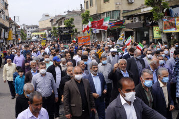 راهپیمایی روز قدس در صومعه سرا