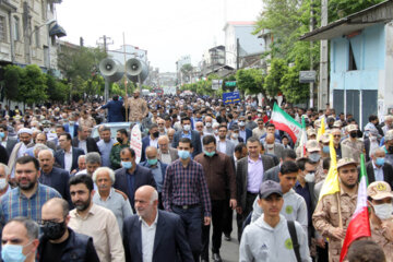 راهپیمایی روز قدس در آستارا