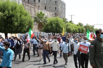 راهپیمایی باشکوه هرمزگانی در روز جهانی قدس