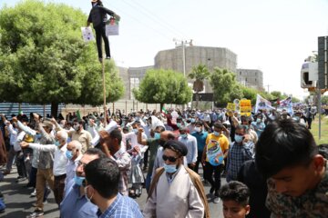 راهپیمایی باشکوه هرمزگانی در روز جهانی قدس