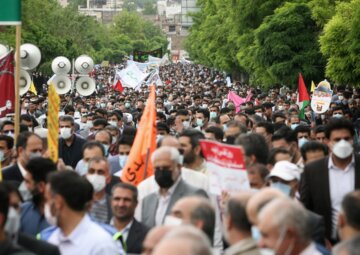 راهپیمایی روز قدس در خرم‌آباد