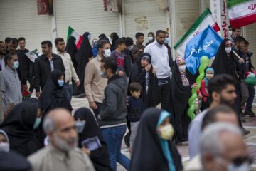 راهپیمایی روز قدس در شهر کرمانشاه