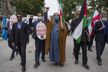 راهپیمایی روز قدس در شهر کرمانشاه