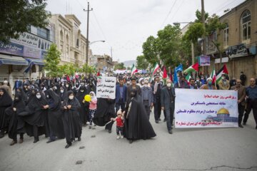 راهپیمایی روز قدس در شهر کرمانشاه