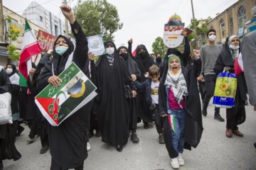 راهپیمایی روز قدس در شهر کرمانشاه