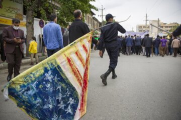 图说伊朗全国各地举行国际圣城日游行活动