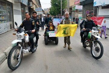 راهپیمایی مردم جنوب آذربایجان غربی در روز قدس