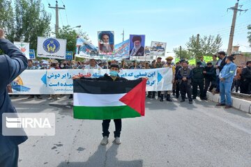 راهپیمایی مردم جنوب آذربایجان غربی در روز قدس