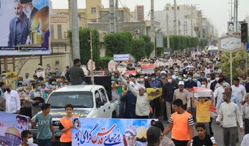 راهپیمایی روز جهانی قدس در بندرگناوه