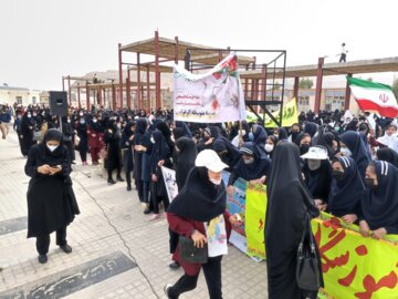 راهپیمایی روز جهانی قدس در شهرستان سرپل ذهاب