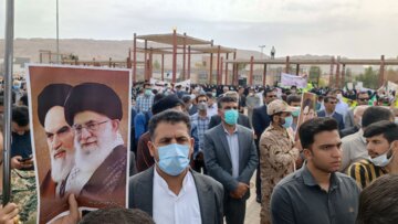 راهپیمایی روز جهانی قدس در شهرستان سرپل ذهاب