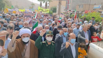 راهپیمایی روز جهانی قدس در شهرستان سرپل ذهاب