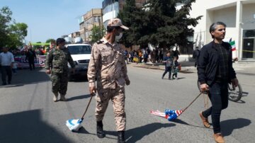 راهپیمایی روز قدس در بیله سوار مغان