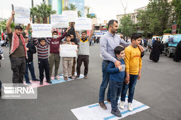 ایرانیوں کی فلسطینی عوام سے اظہار یکجہتی کے مناظر