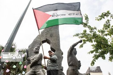 ایرانیوں کی فلسطینی عوام سے اظہار یکجہتی کے مناظر