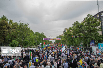 ایرانیوں کی فلسطینی عوام سے اظہار یکجہتی کے مناظر