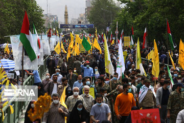 ایرانیوں کی فلسطینی عوام سے اظہار یکجہتی کے مناظر