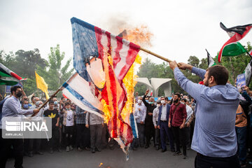 ایرانیوں کی فلسطینی عوام سے اظہار یکجہتی کے مناظر