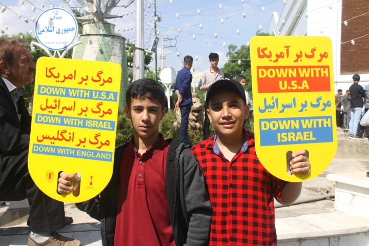 فریاد «مرگ بر اسراییل» در جنوب آذربایجان غربی طنین انداز شد