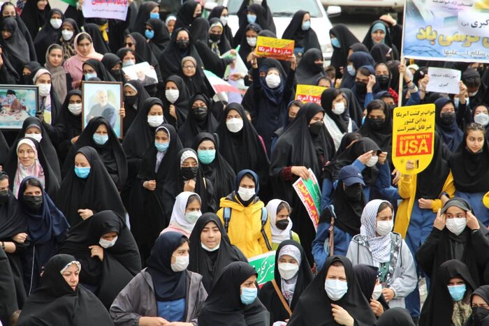 فریاد «مرگ بر اسراییل» در جنوب آذربایجان غربی طنین انداز شد